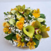 FlorBox - szezonális vegyes virágokból - nagy, sárga/fehér (040)