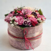 FlorBox - szezonális vegyes virágokból - közepes, rózsaszín/fehér (043)